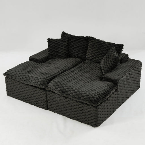 Double Chaise Lounge With Full Compressed Sponge Home Essentials