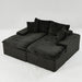 Double Chaise Lounge With Full Compressed Sponge Home Essentials