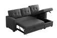 Upholstered Cushions Pull Out Sectional Sofa With Chaise Urban Retreats
