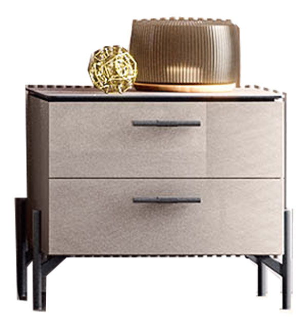 Silvia - Nightstand - Beige Status Italy