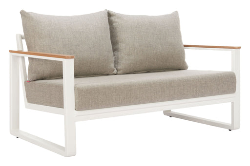 Welt - Outdoor Sofa - Taupe / White Zuo Modern