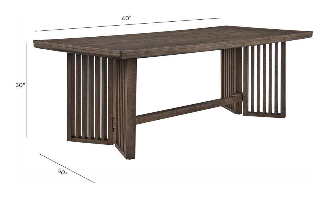 Kavanaugh - Trestle Dining Table - Weathered Kona Brown Magnussen Furniture