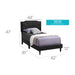 Button Tufted Bed Charming For Cozy Spaces Glory Furniture