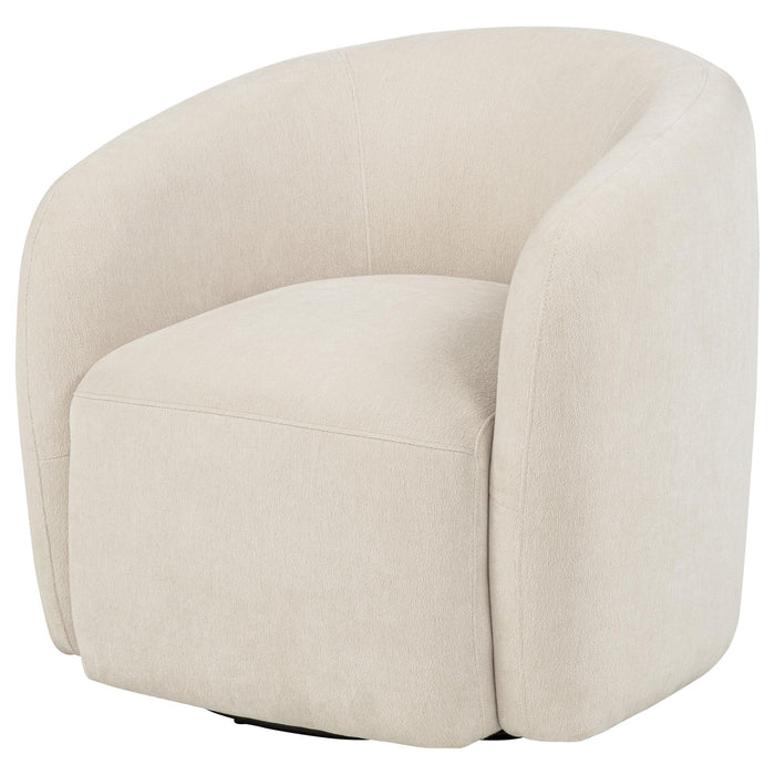 Stanley - Swivel Accent Chair - Beige Furniture Max