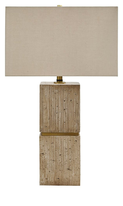Laddner - Poly Table Lamp - Beige Signature Design by Ashley®
