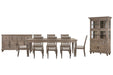 Lancaster - 11 Piece Extendable Rectangular Dining Table Set Magnussen Furniture