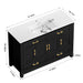 Bathroom Vanity With Sink Combo, 4 Soft Close Doors And 4 Drawers Home Essentials