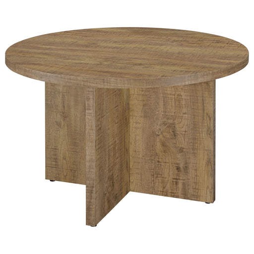 Larrabee - Round Dining Table - Mango Color Furniture Max
