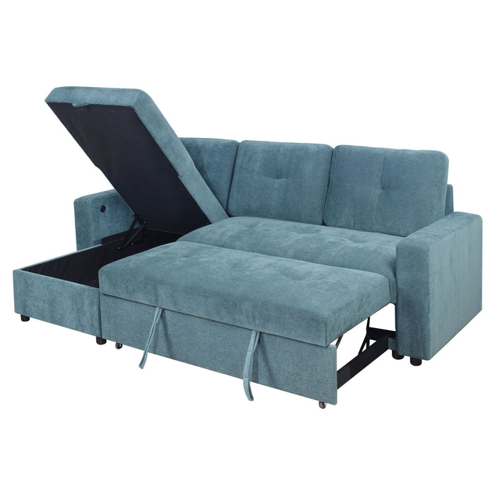 Greer - Loveseat With Pop Up Sleeper - Green New Classic