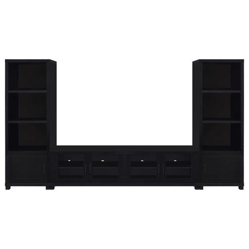 Arnaud - 3 Piece TV Stand Set With Storage - Black Furniture Max