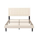 Upholstered Platform Bed With Slats Home Essentials