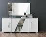 Lisa - 4 Door Buffet - White Status Italy