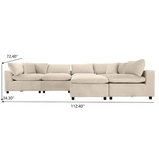 Hayward - Modular Sectional Sofa - Ivory Ashcroft Furniture
