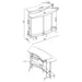 Keystone - Home Bar With Stemware & Wine Storage - Black Furniture Max