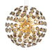 Michael Amini Lighting - Pendant 18 Light-Round Crystal Chandelier - Gold Michael Amini