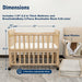 Portable Pne Bedside Bassinet, Crib With 3 Adjustable Heights, Compact Design - White Home Essentials
