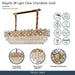 Michael Amini Lighting - Regalia 16-Light Rectangular Crystal Chandelier - Gold Michael Amini