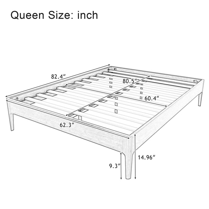 Modern Minimalist Style Platform Bed Hearth and Haven