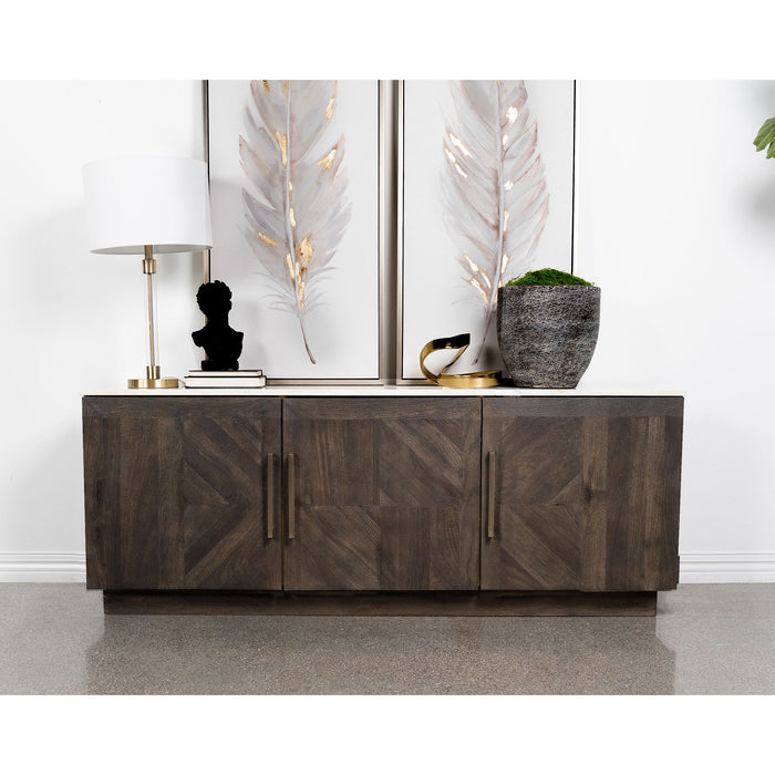 Metzger - 3 Door Sideboard Buffet - Gray Furniture Max