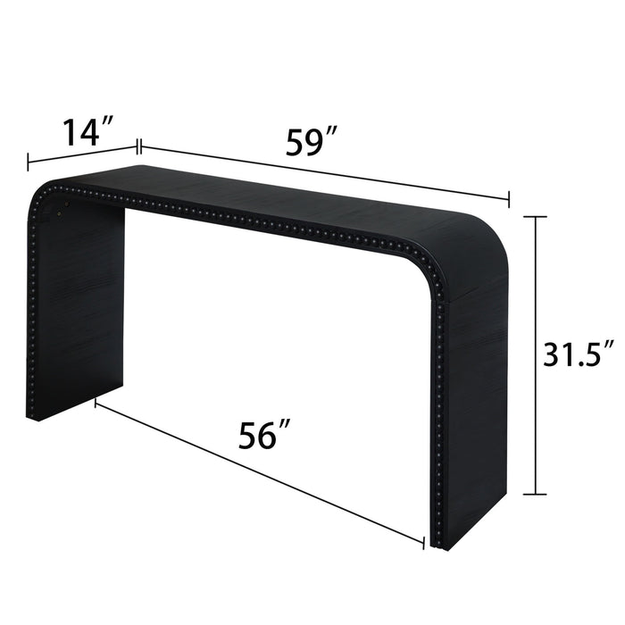 Waterfall Console Table Home Essentials