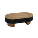 Elliptical Living Room Coffee Table With Hidden Storage And Removable Tabletop Home Essentials