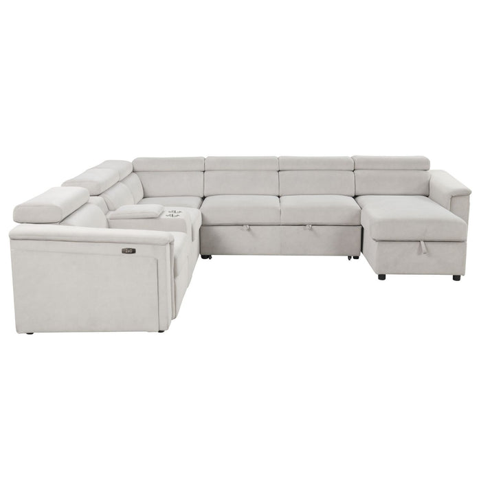 Harvey - Power Recliner Sleeper Sectional Matrix Furniture Group