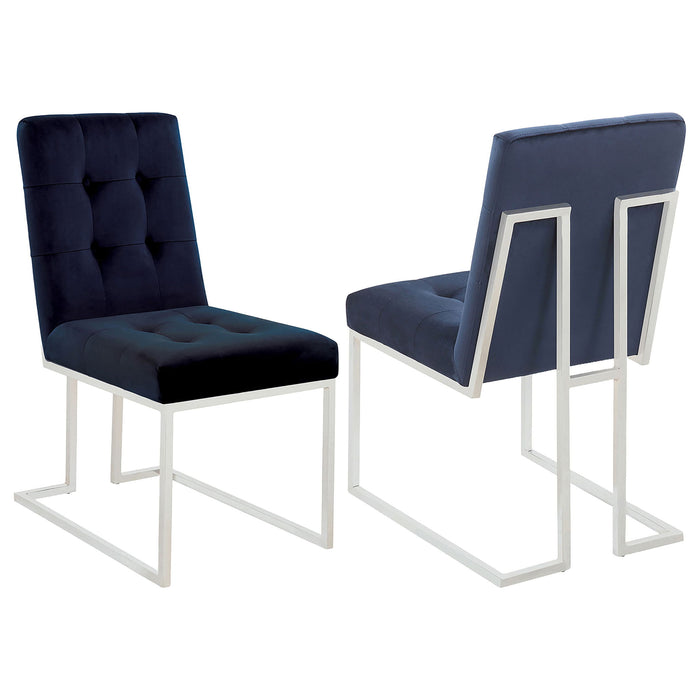 Tufted Back Upholstered Dining Chair (Set of 2) Furniture Max