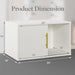Cube Storage Organizer With Sliding Door Stackable Modular Bookshelf & Storage Cabinet - White Home Essentials
