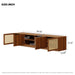 78" TV Stand For TVs Up To 85", Media Console, Adjustable Shelves - Walnut Hearth and Haven