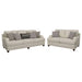 Anderson - 2 Piece Cushion Back Living Room Set - Gray Furniture Max