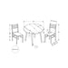 3 Pieces Dining Table Set, Small, Drop Leaf, Contemporary & Modern 8th Street