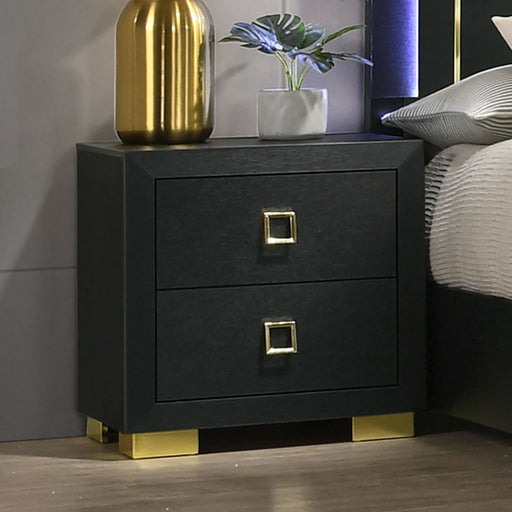 Nightstand, Bedside Table - Black Home Essentials