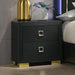 Nightstand, Bedside Table - Black Home Essentials
