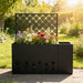 Tall Planter Raised Garden Bed With Trellis Daily Nest