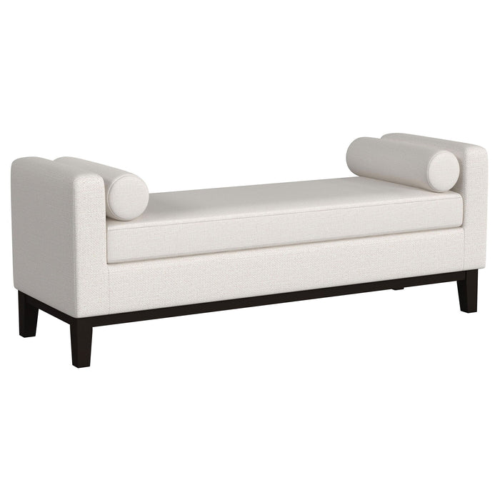 Thomas - Raised Arm Accent Bench - Ivory Furniture Max