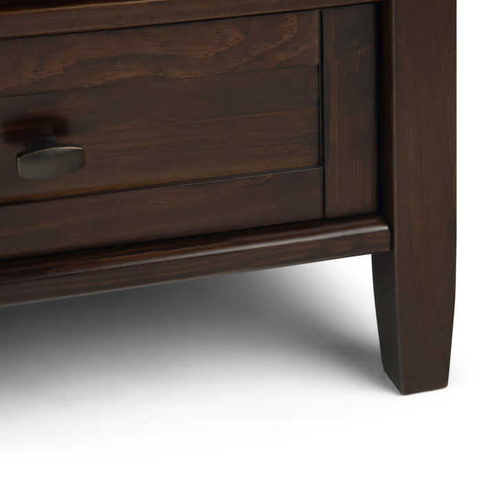 Warm Shaker - Square Coffee Table - Tobacco Brown