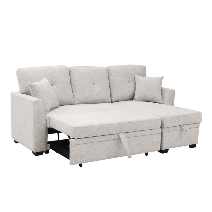 Upholstered Sectional & Pull Out Bed And Chaise Storage Home Essentials