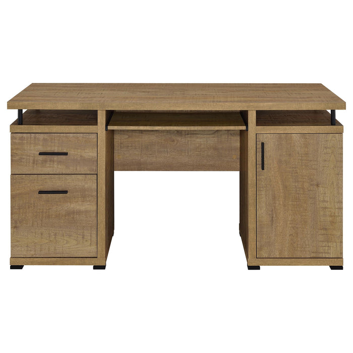 Swan - 2 Drawer Computer Desk - Mango Color Furniture Max