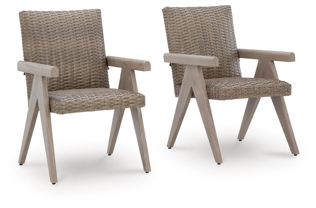 Cliff Trails - Arm Chair (Set of 2) - Beige Signature Design by Ashley®