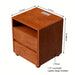 Nightstand With 2 Drawers And Shelves Home Essentials