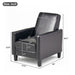 Upholstered Push Back Recliner Chair For Living Room Noble House