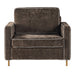 Accent Chair Upholstered Single Sofa With Square Arms, Sewn Pillow Back For Living Room Noble House