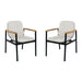 Outdoor Dining Chair - Beige / Black / Teak Noble House