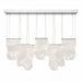 Michael Amini Lighting - Sheer Waves 8-Light Modern LED Chandelier - Chrome Michael Amini