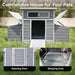 Chicken Coop, Large Outdoor Hen House With Run And Nesting Box Poultry Cage, Rabbit Hutch - Gray Daily Nest