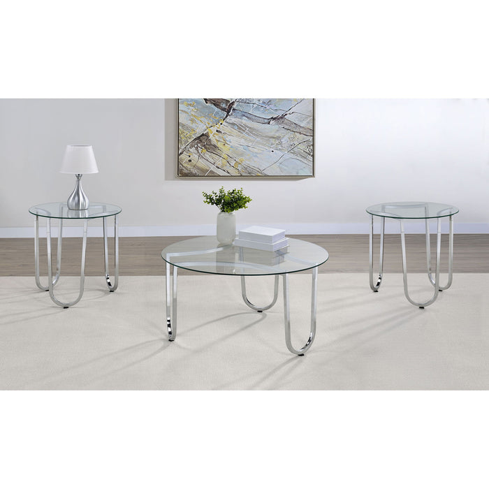 Dutton - Round Coffee Table Set Furniture Max
