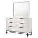 Taraval - 6 Drawer Dresser With Mirror - White Furniture Max