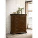 Leonide - 4 Drawer Chest - Cherry Furniture Max
