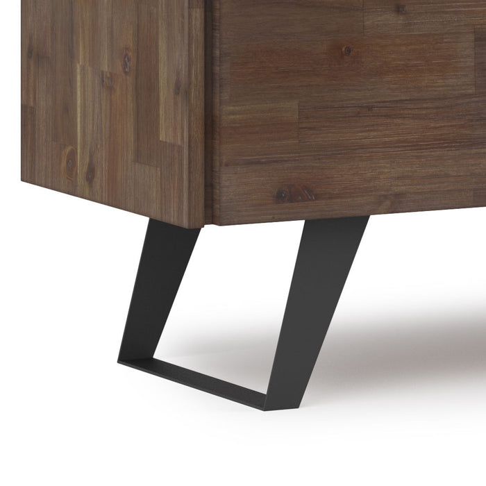 Lowry - TV Media Stand - Rustic Natural Aged Brown Simpli-Home