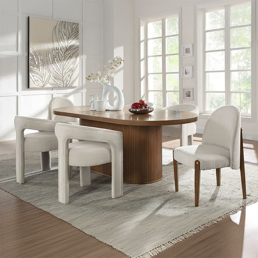Gamarya - Dining Table - Dark Oak ACME